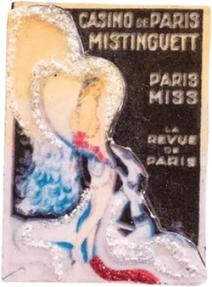 "Casino De Paris Mistinguett" French Poster Brooch