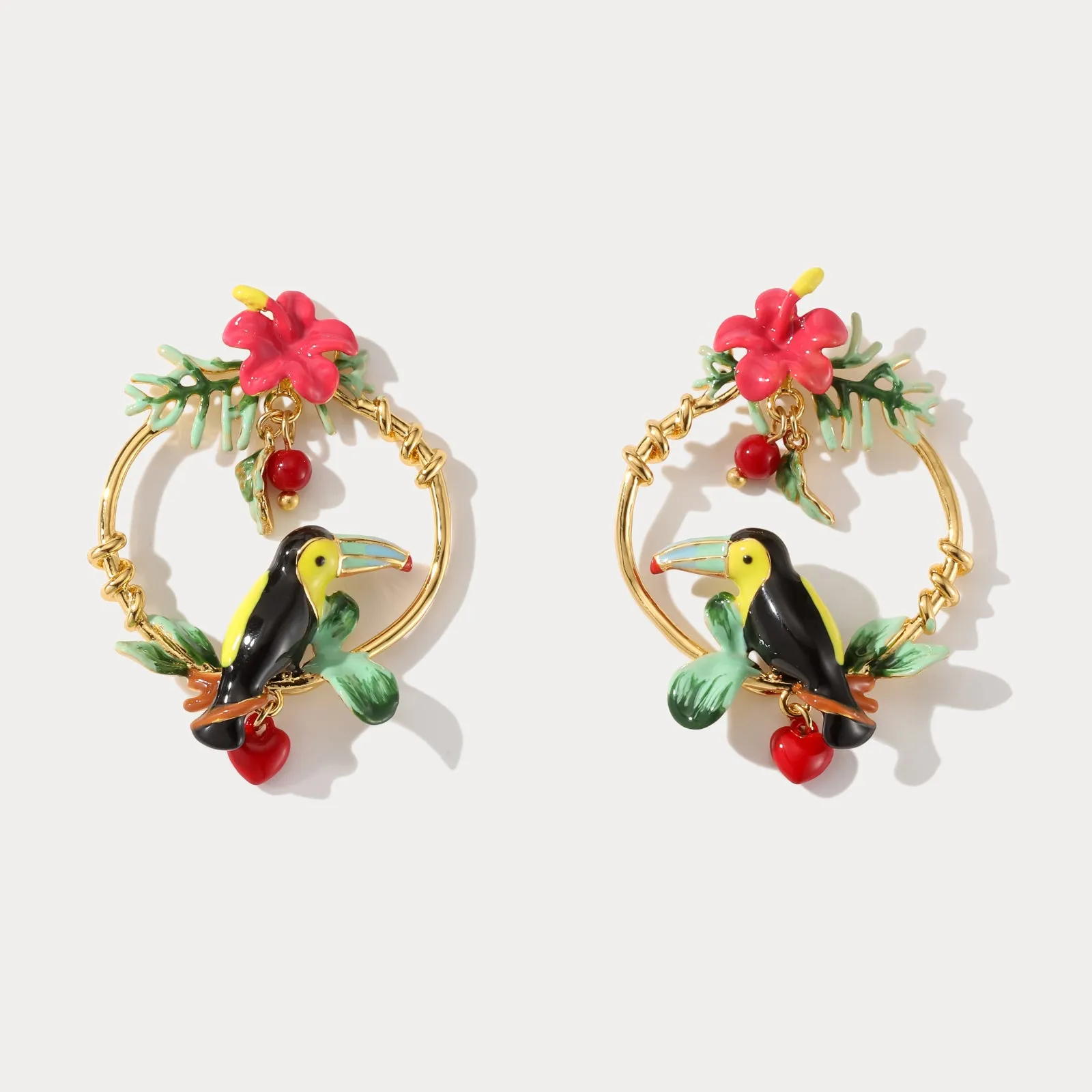 Rainforest Toucan Earrings