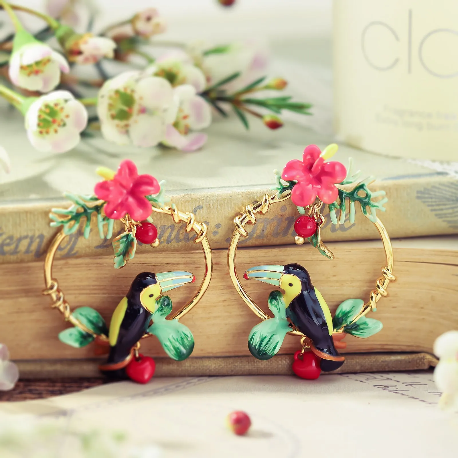 Rainforest Toucan Earrings