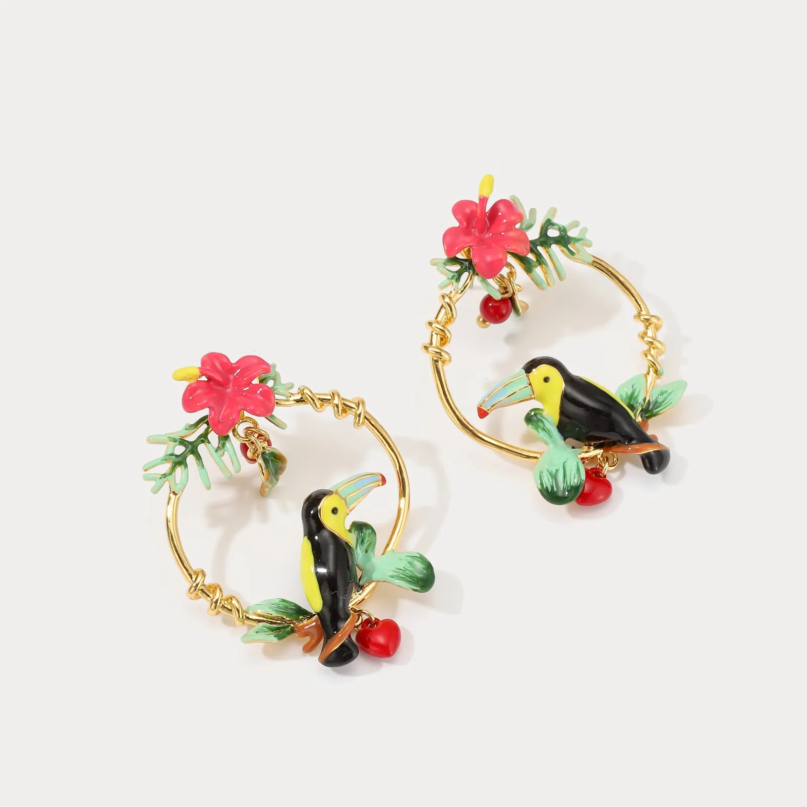 Rainforest Toucan Earrings