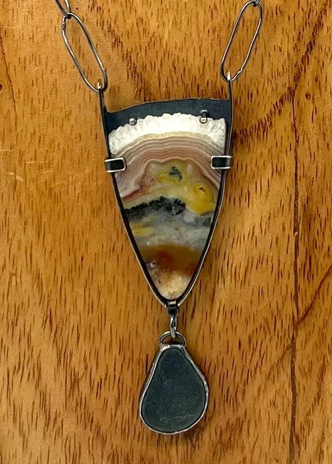 Rock and Agate Necklace