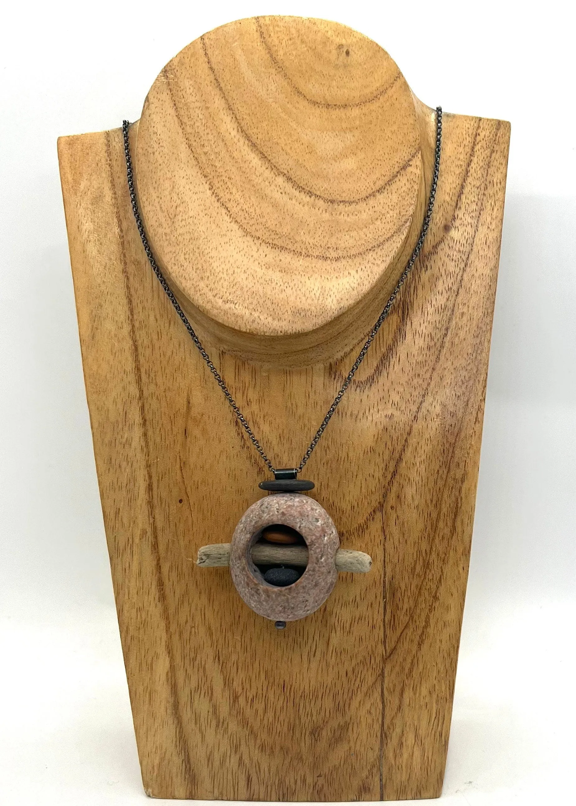 Rock in Rock with Stick Necklace