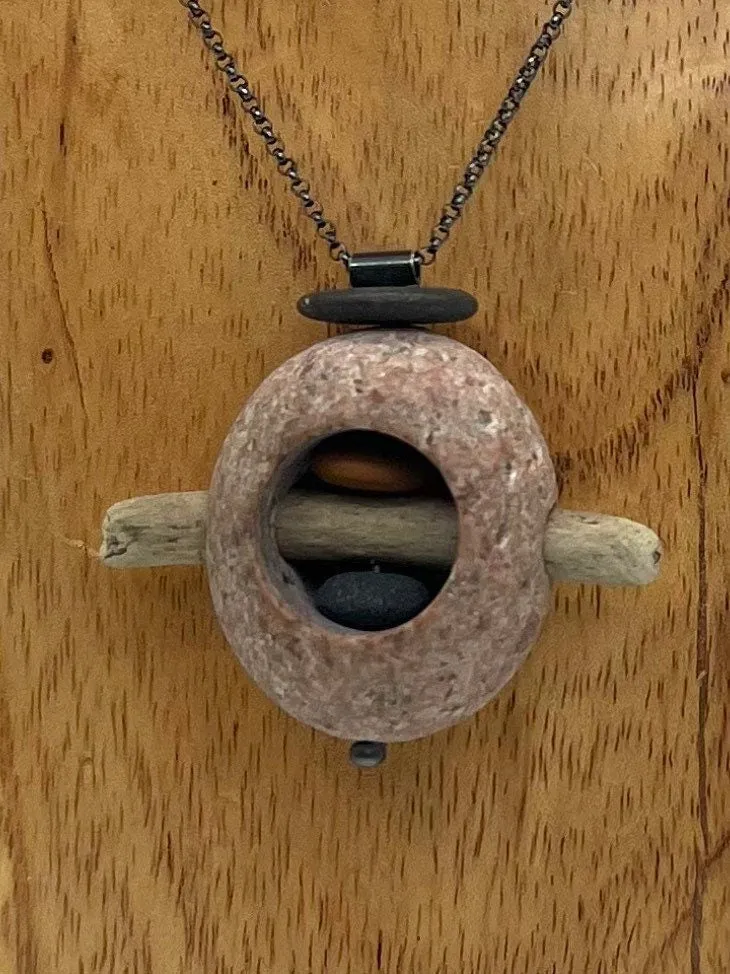 Rock in Rock with Stick Necklace