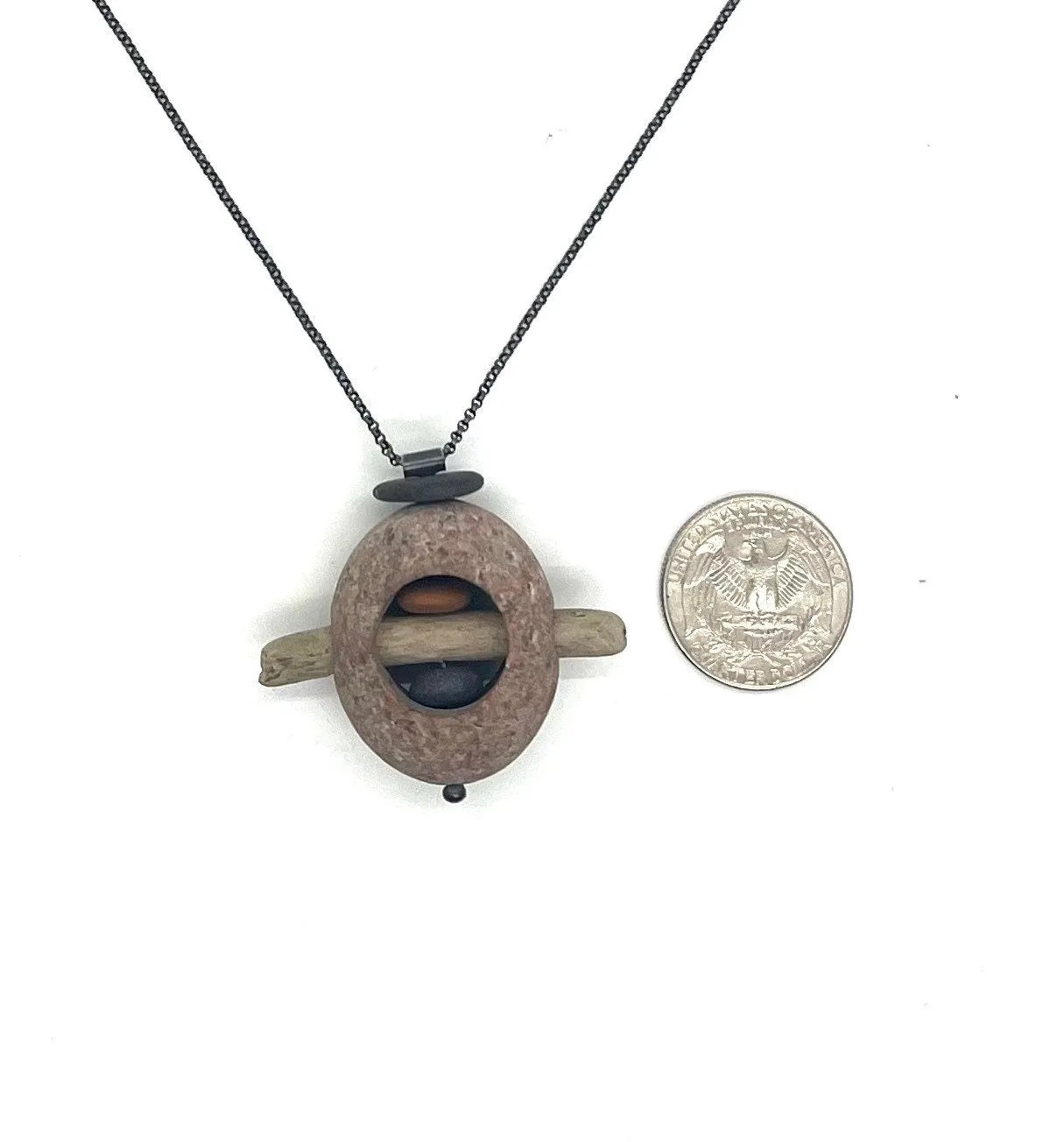Rock in Rock with Stick Necklace