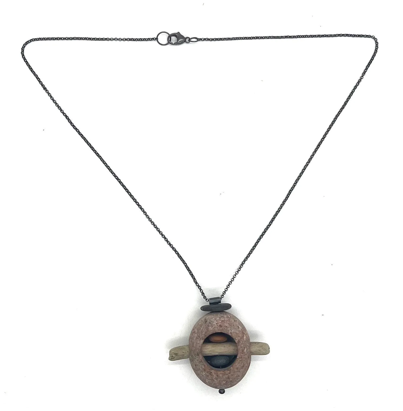 Rock in Rock with Stick Necklace