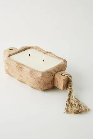 Small Ginger Patchouli Driftwood Candle Tray