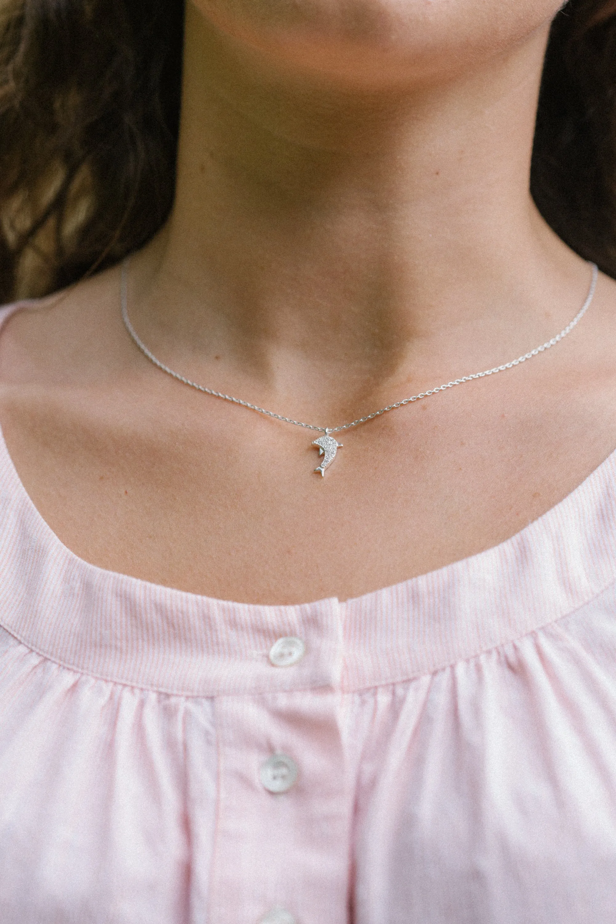 Sterling Silver Dolphin Necklace