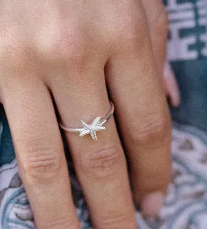 Sterling Silver Starfish Ring