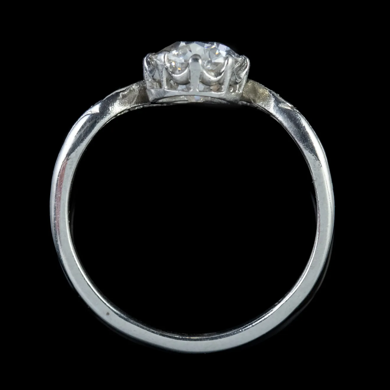 Teardrop Diamond Ring Platinum 1.81Ct Diamond