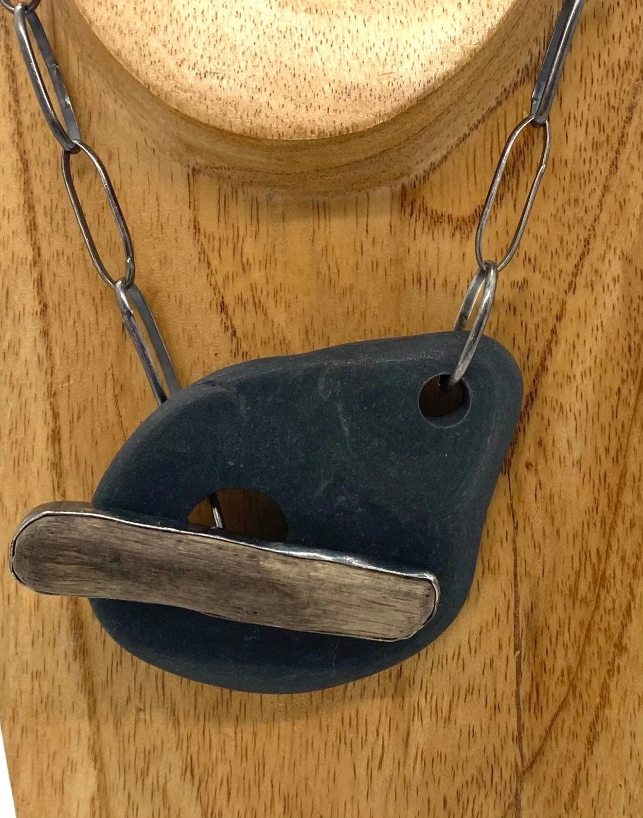 Toggle Rock & Driftwood Necklace