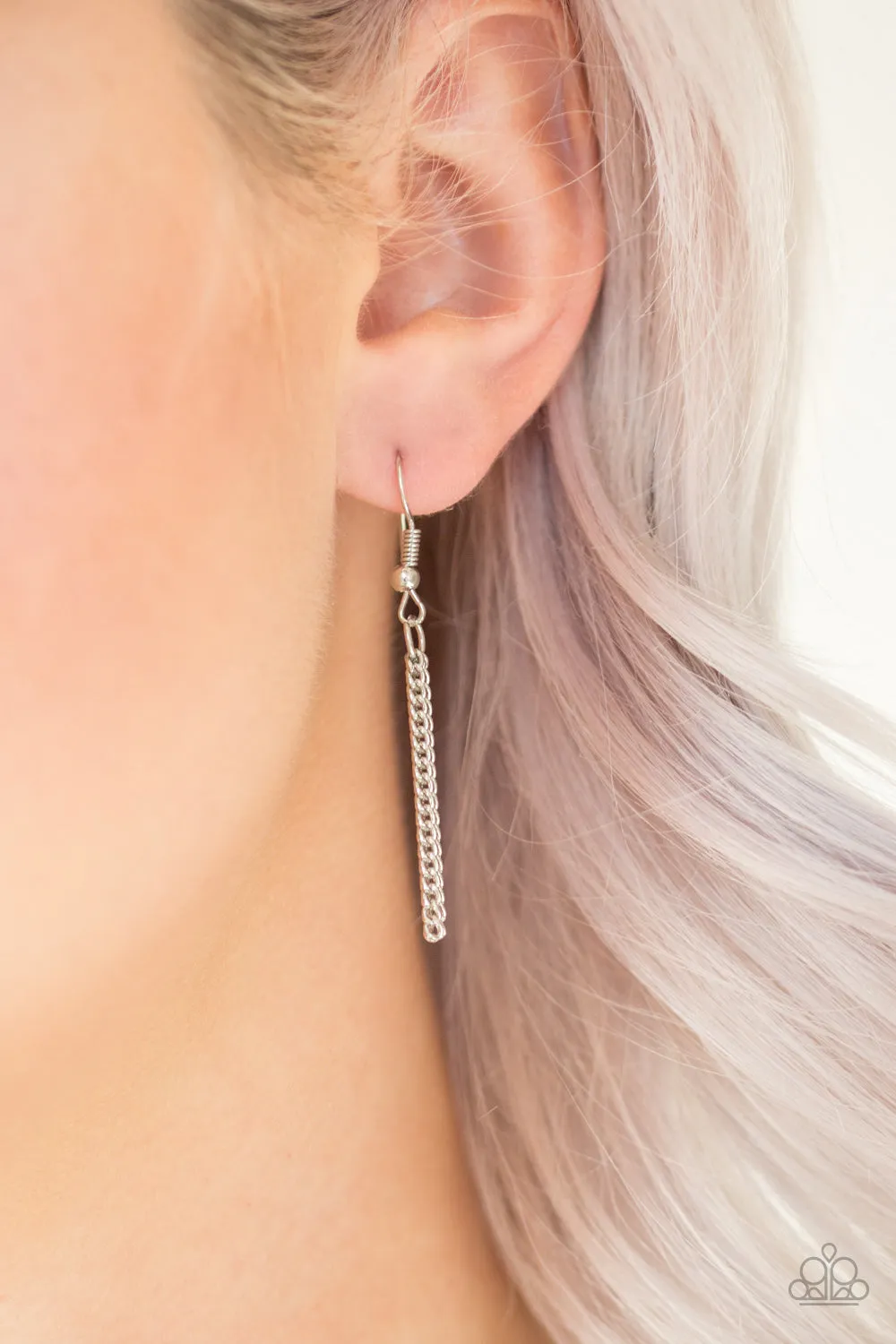 Triple Shimmer White-Necklace