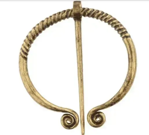 Viking Cowboy Badge Belt Buckle Collar Brooch