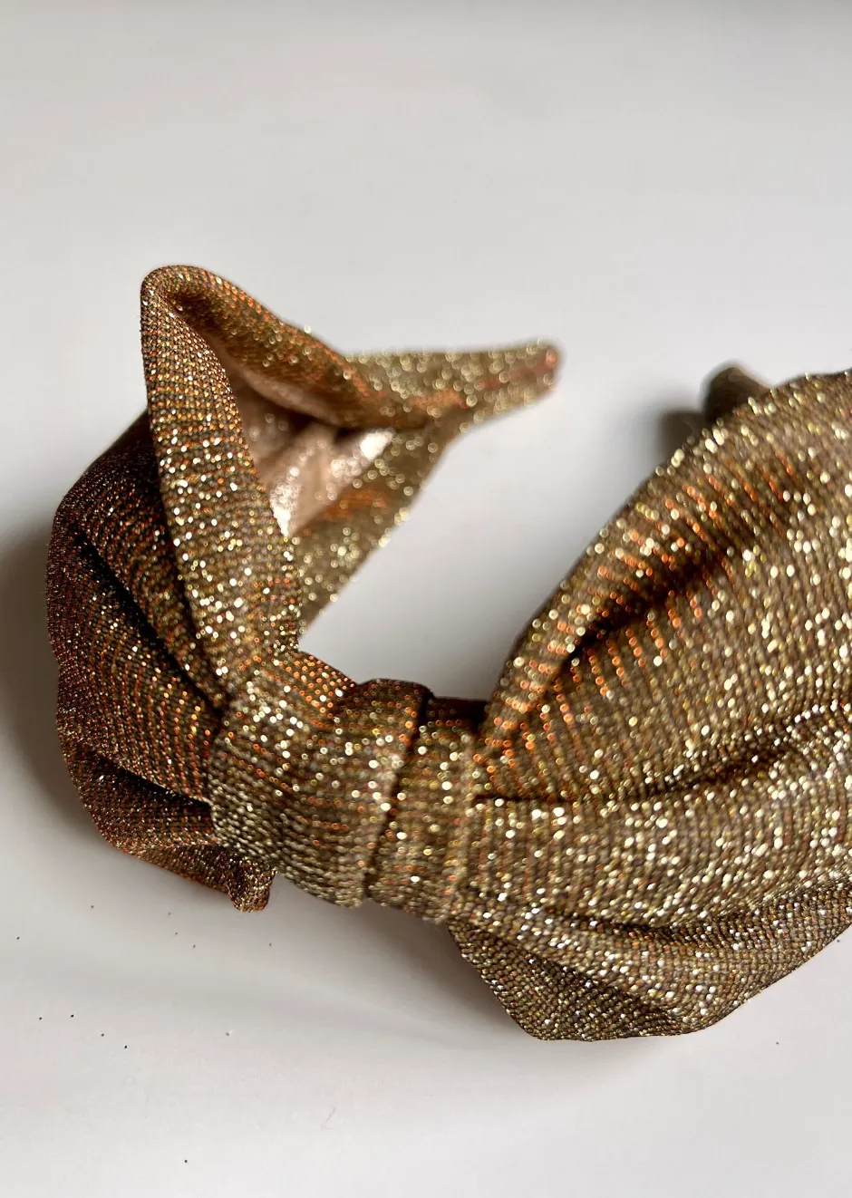 Vintage Bow Glitter Headband | 70s Disco Glam | Holiday Sparkle | Luxury Designer Headband | Made to Order