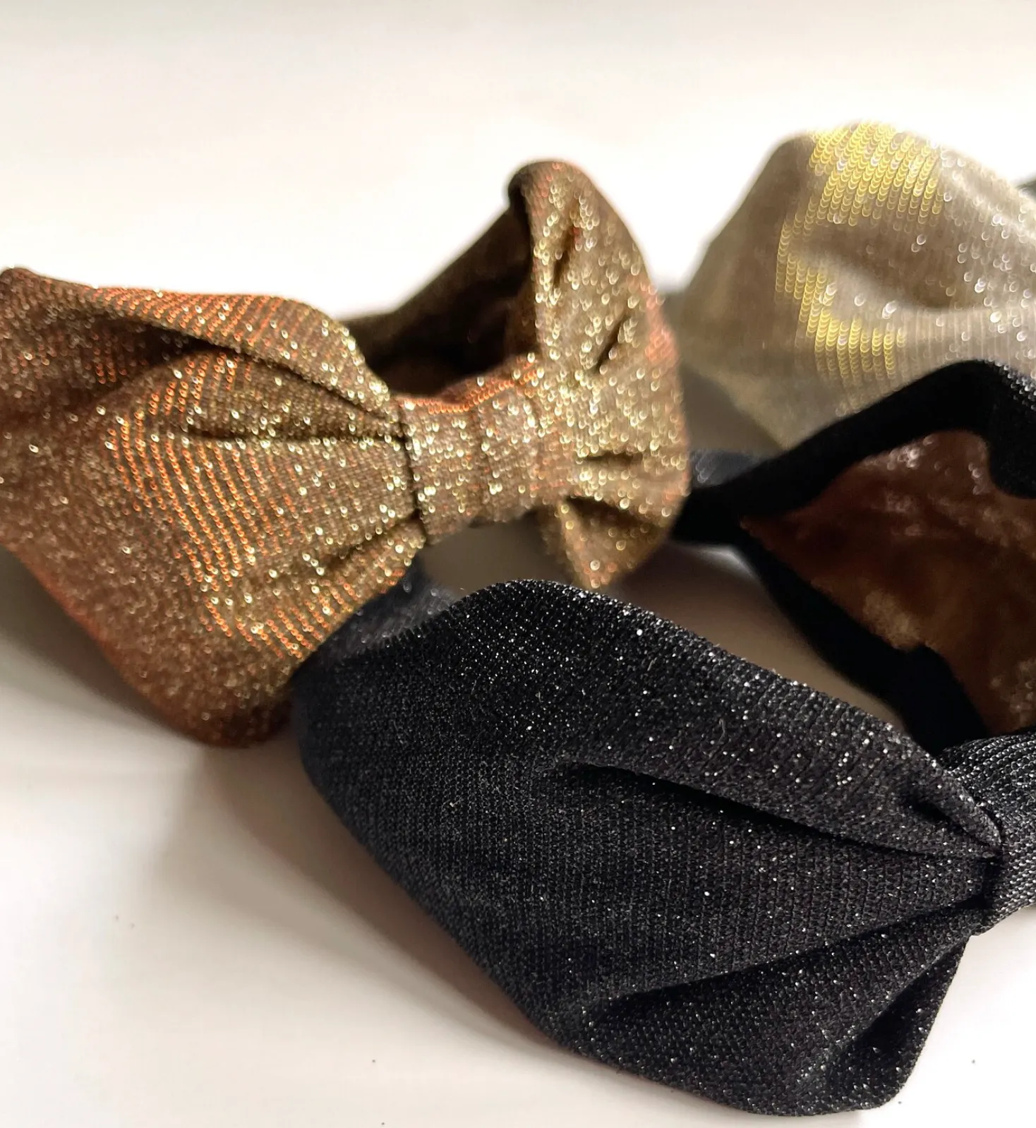 Vintage Bow Glitter Headband | 70s Disco Glam | Holiday Sparkle | Luxury Designer Headband | Made to Order