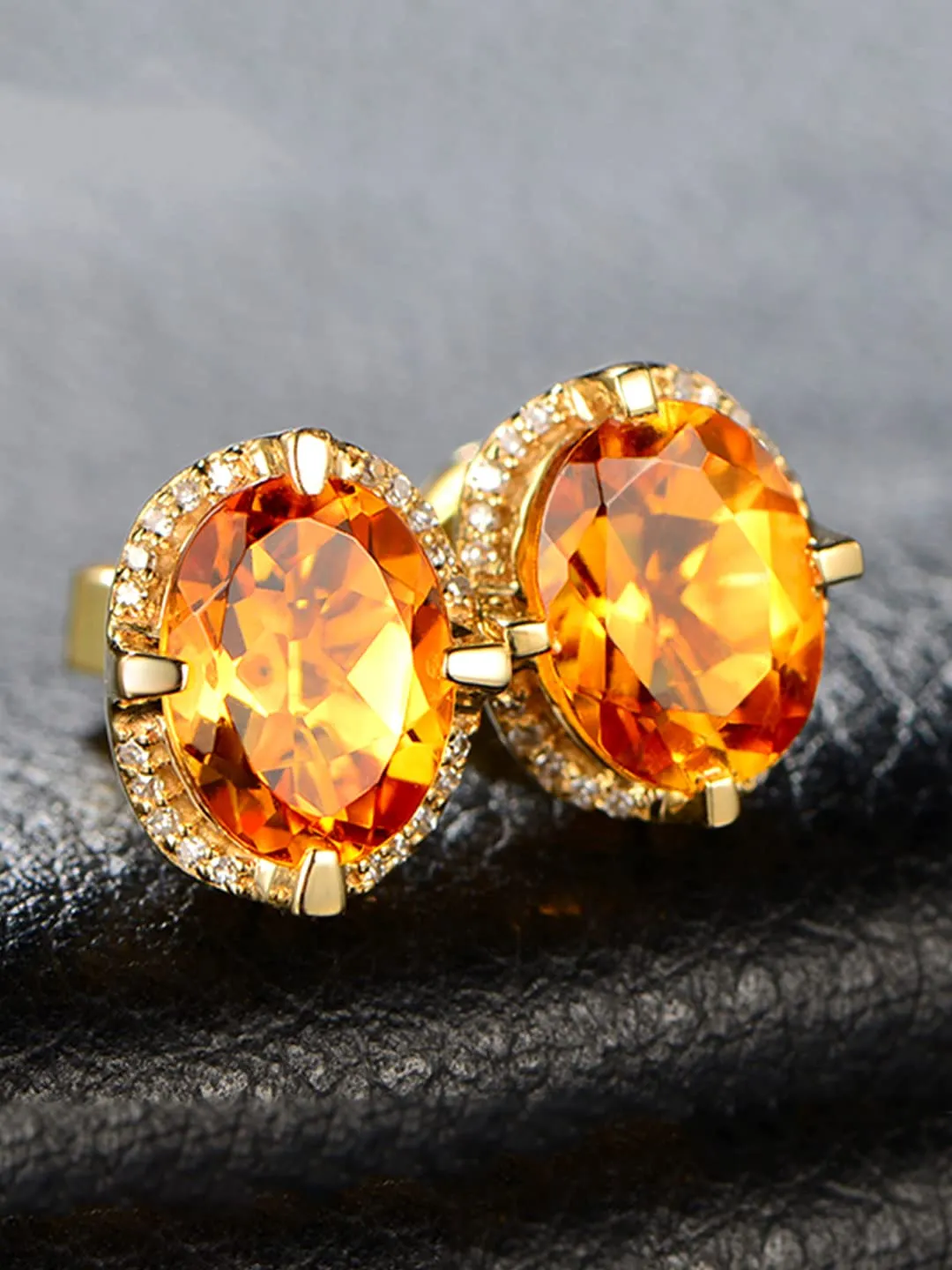 Yellow Chimes Earrings for Women with Yellow Crystal Studded Gold-toned Glamour Spark Stud Earrings For Women & Girls